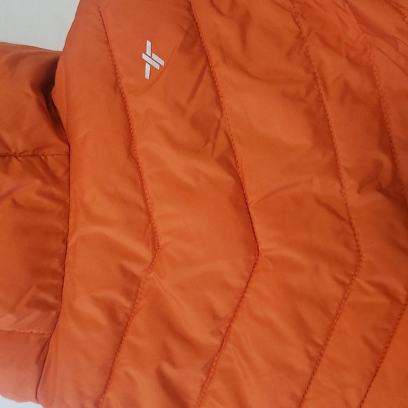 💙 TAG - Bright Orange Lightweight Puffer Jacket - Size 2T - Picture 7 of 8